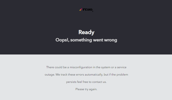 Oops!, something went wrong  There could be a misconfiguration in the system or a service outage.  We track these errors automatically, but if the problem persists feel free to contact us.  Please try again.